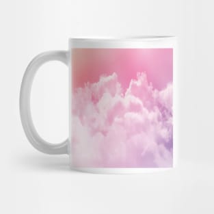 Pink fluffy cotton candy glow on cute and girly clouds Mug